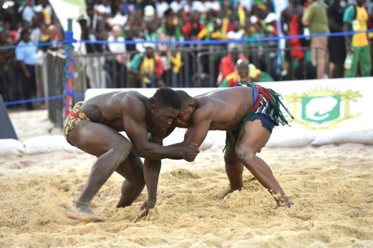 Senegal wrestlers are well known in Francophone Africa