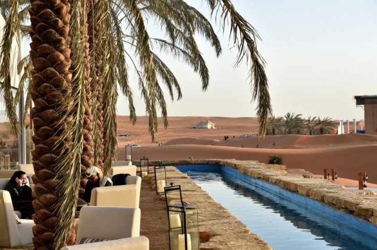 The Riyadh Oasis is a high-end desert retreat with palm-fringed pools, pop-up restaurants and luxury tents