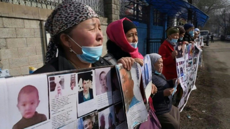 At Beijing's consulate in Kazakhstan's largest city Almaty, a small picket has persisted for over a month despite police intimidation. The demands of the mostly female demonstrators are simple: safe passage home for their relatives, who are missing, jaile