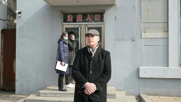 As the hearing for detained Canadian Michael Spavor started Friday in China, diplomats wait outside the court doors hoping to get access. Jim Nickel, from the Canadian Embassy in Beijing, tells reporters that they hope the trial leads to Michael Spavor an
