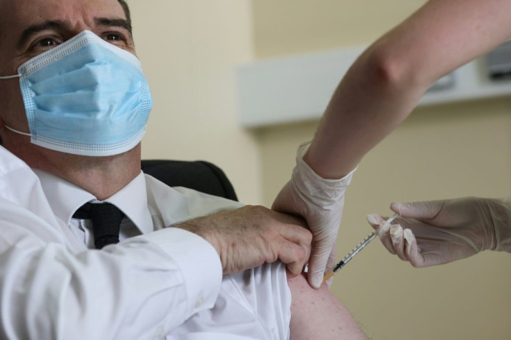French Prime Minister Jean Castex said he "did not feel a thing" after getting the AstraZeneca vaccine on Friday.