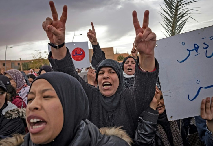 On Thursday, some 4,000 people -- around half Figuig's population -- attended an angry demonstration against Algeria's decision