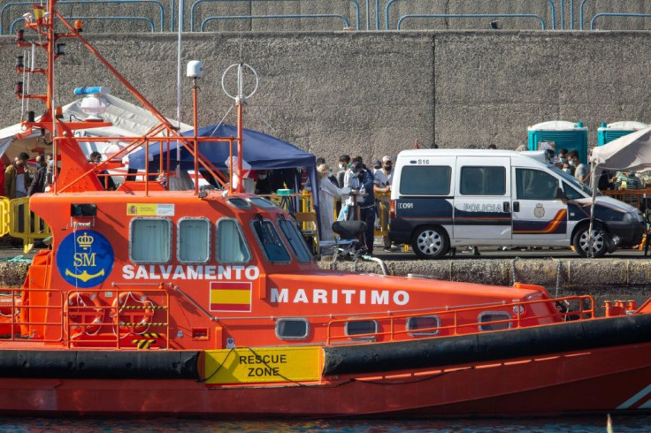 Spain's Salvamento Maritimo coastguard rescued a boat carrying 52 people who had spent days at sea surviving on seawater
