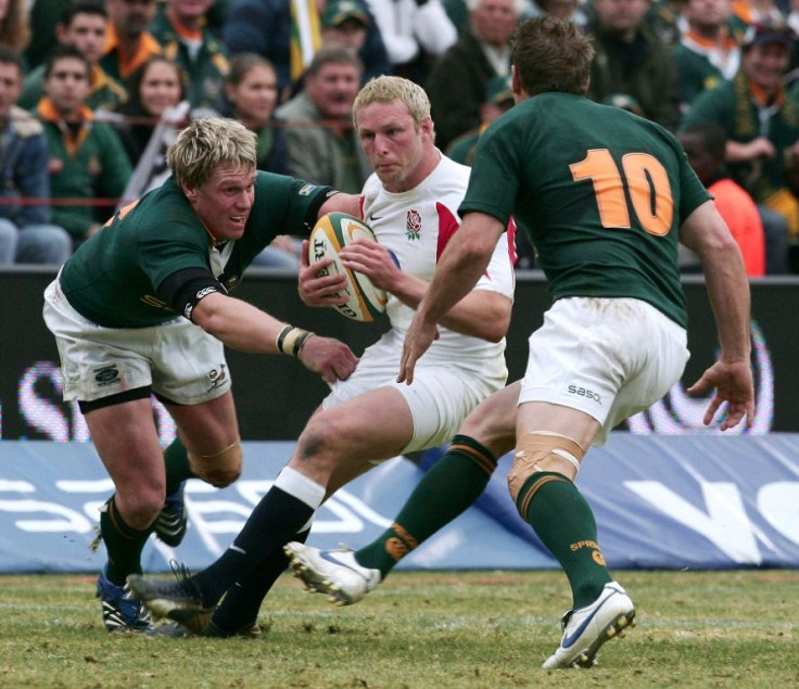 Dan Scarbrough (centre) is the latest high profile rugby player to take action over head injuries he suffered as a player