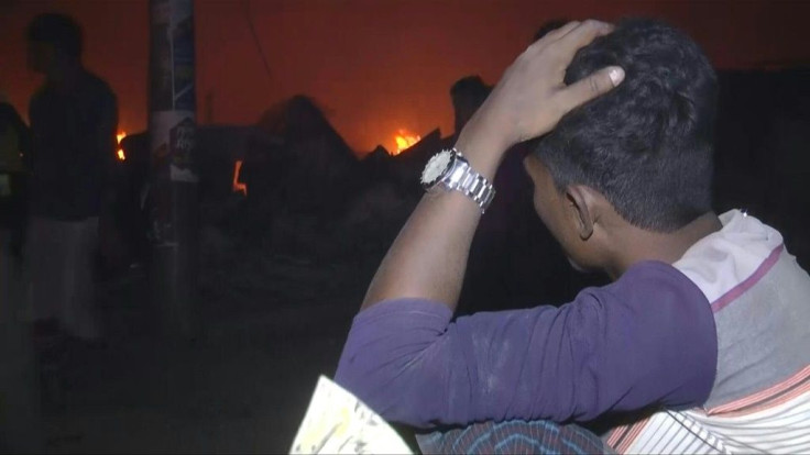 Several people are feared dead and tens of thousands have fled a huge blaze engulfing Rohingya refugee camps in southeastern Bangladesh - in the third fire to hit the settlements in four days.