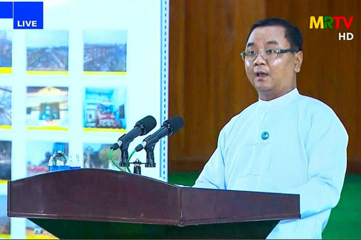 Junta spokesman Zaw Min Tun says the victims of the crackdown were "violent terrorist people"