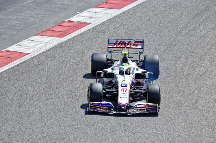 On track: Mick Schumacher will race for US team Haas in Bahrain on Sunday