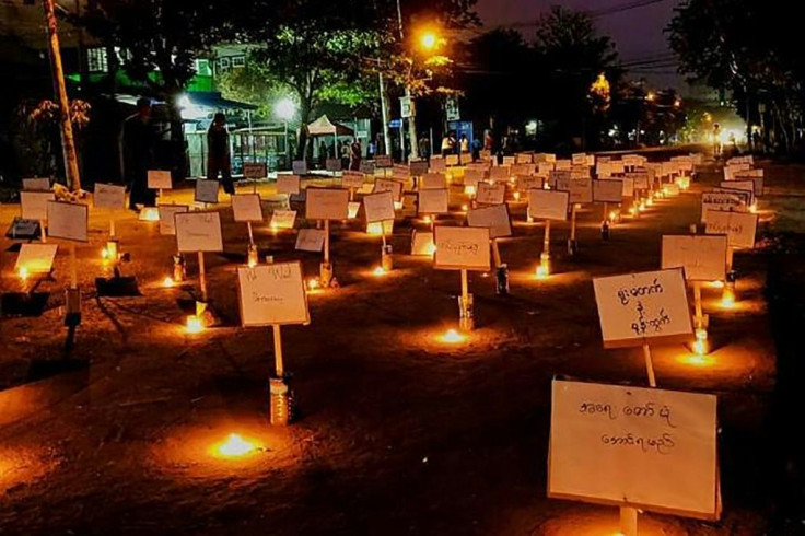 People have held candlelight vigils in protest against the military coup