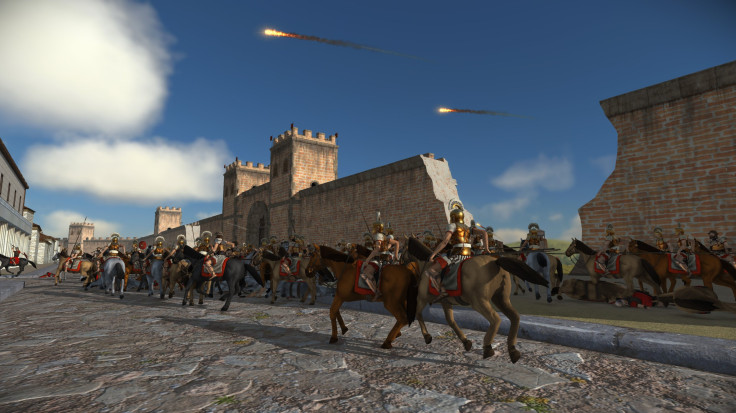 The Total War series features large battles between historical armies, featuring actual battlefield tactics of the time