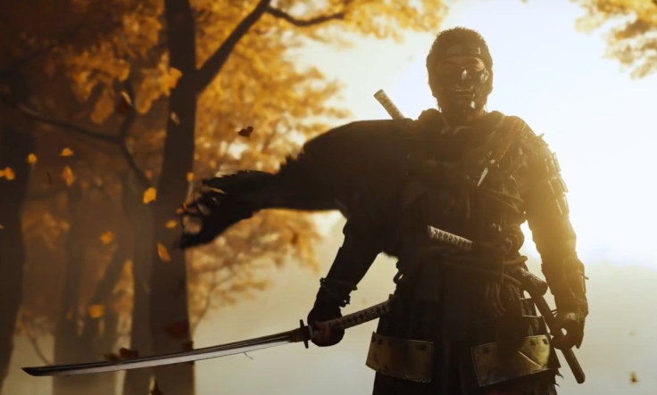 Jin Sakai wearing full Ghost attire in Ghost Of Tsushima