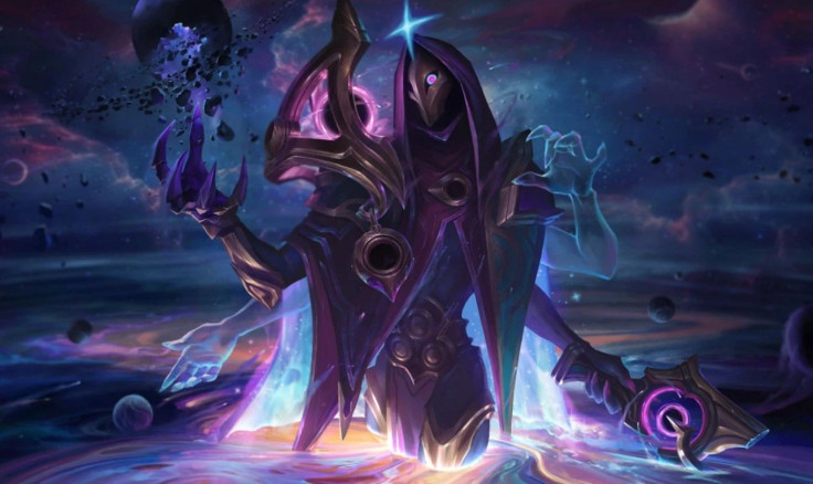 Splash art for Dark Star Jhin in League of Legends
