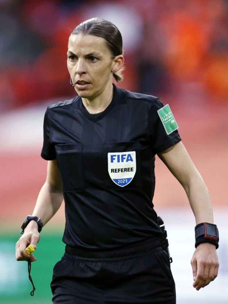 Stephanie Frappart is the first woman to referee a men's World Cup qualifier