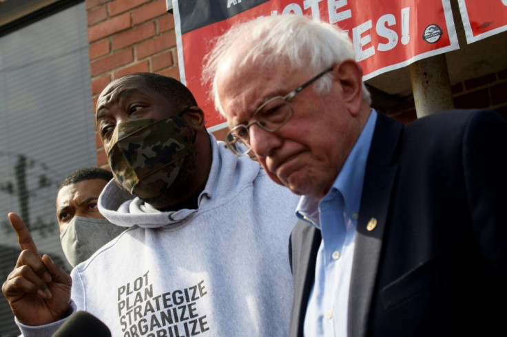 Senator Bernie Sanders and the rapper Killer Mike Render turned out to support Amazon workers in Alabama who will vote Monda on whether to create a union