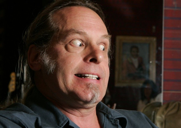 Nugent reacts during an interview before a concert at the House of Blues at the Mandalay Bay Resort in Las Vegas