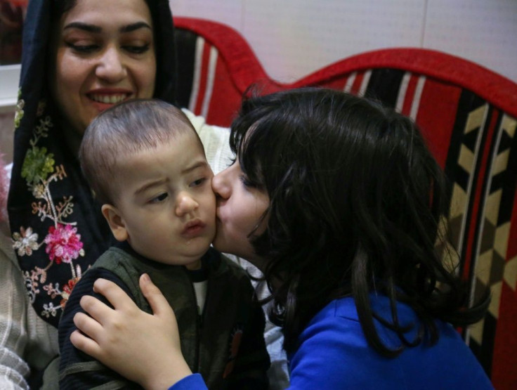 Mohsen's family at home in Karbala