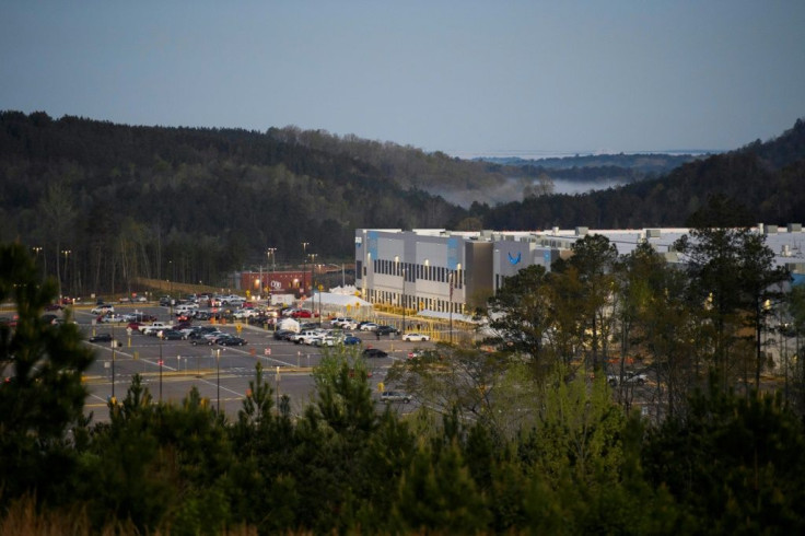 The Amazon.com, Inc. BHM1 fulfillment center is seen on March 29, 2021 in Bessemer, Alabama