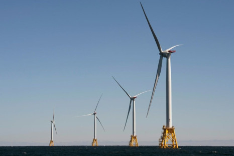 Wind turbines of the Block Island Wind Farm off the coast of Rhode Island in October 2016: the Biden administration has announced it plans major investment to boost offshore wind farms