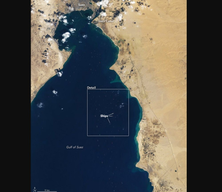 Suez Canal AFTER Blockage