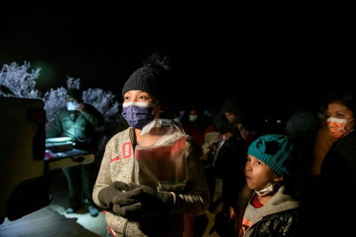 Two Guatemalan sisters aged seven and 13 arrive in the US on March 28 2021 after crossing the Rio Grande in the hope of being reunited in Virginia with their father, who migrated just after they were born. Their mother has been hospitalized for weeks