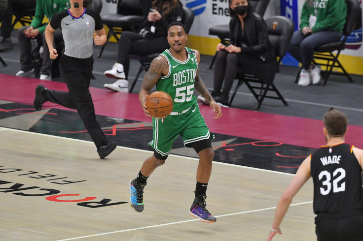 Jeff Teague #55 of the Boston Celtics