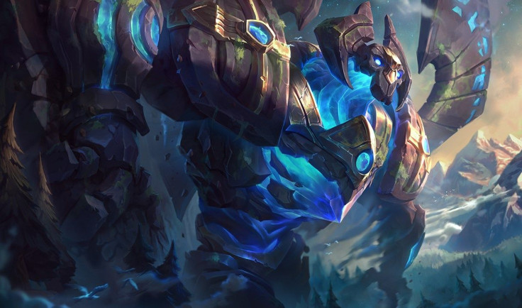 Official splash art for the Enchanted Galio skin for League of Legends