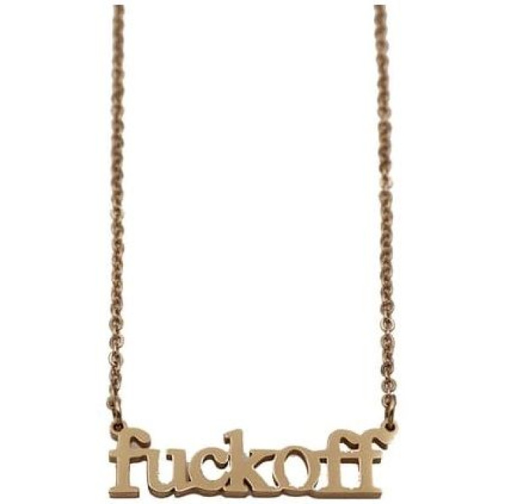 fuck off necklace