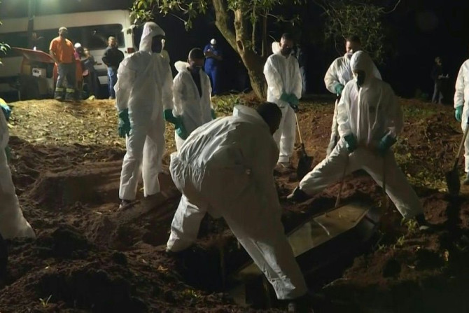 Sao Paulo cemeteries opened at night as Covid-19 deaths in Brazil spiral out of control