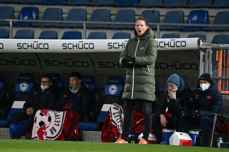 Julian Nagelsmann's RB Leipzig will aim to cut Bayern Munich's lead at the top to a single point