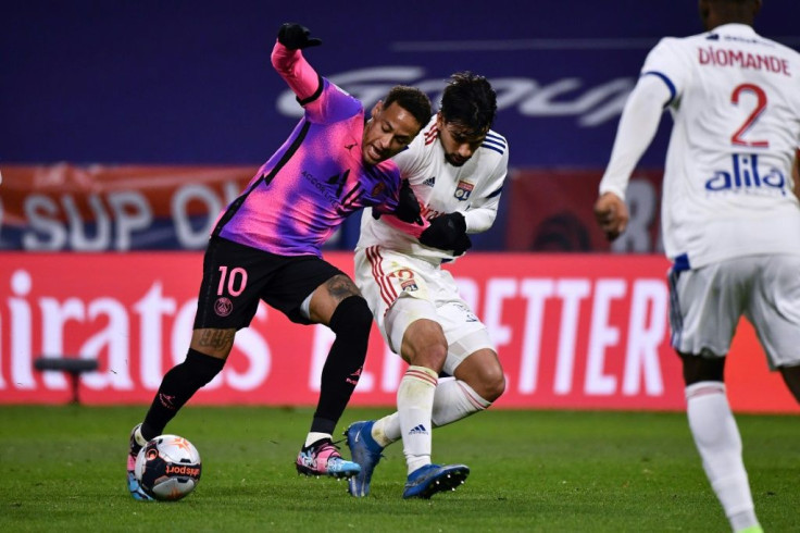 Neymar (L) returned from injury in the 4-2 win at Lyon last month