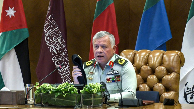 Jordanian King Abdullah II shown in picture released by the palace on March 1