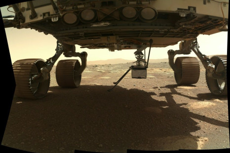 Ingenuity is now alone on the surface of Mars after detaching from the belly of the Perseverance rover