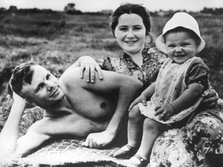 Russians also remember Gagarin as a loving family man