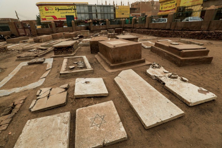 Gravestones in the tiny, run-down Jewish cemetery in Khartoum, remnants of the small Jewish community which once lived in Sudan