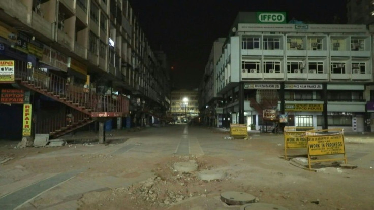 New Delhi under pandemic night curfew