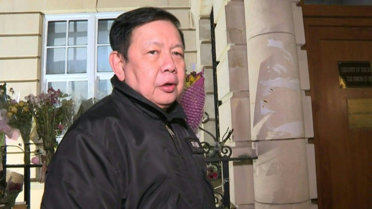 Myanmar Ambassador to the United Kingdom Kyaw Zwar Minn says a military attache has 'occupied' the London embassy.