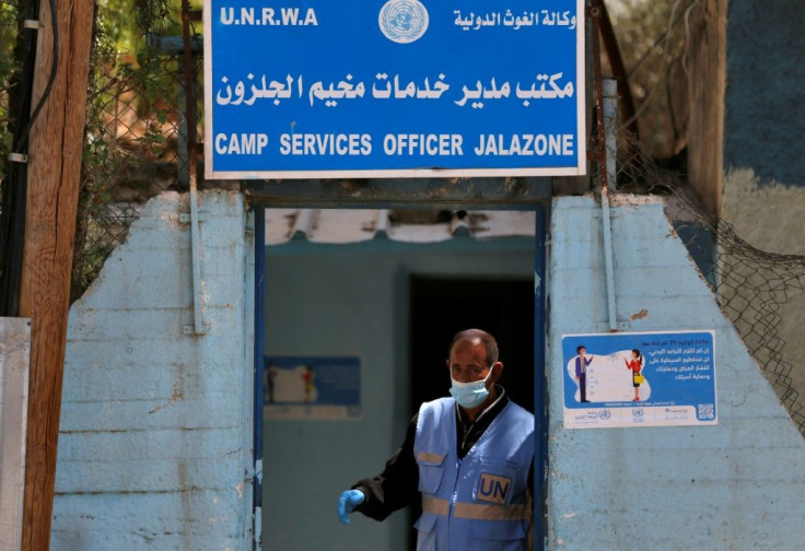 United Nations health centre in the Palestinian refugee camp of Al-Jalazoun near the West Bank town of Ramallah