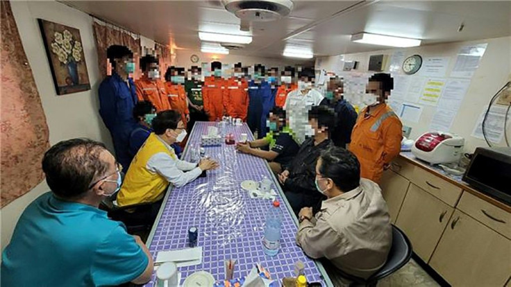 Tehran said in February that all the crew except the captain would be allowed to leave the country as a humanitarian gesture, but most of them remained on board to maintain the ship