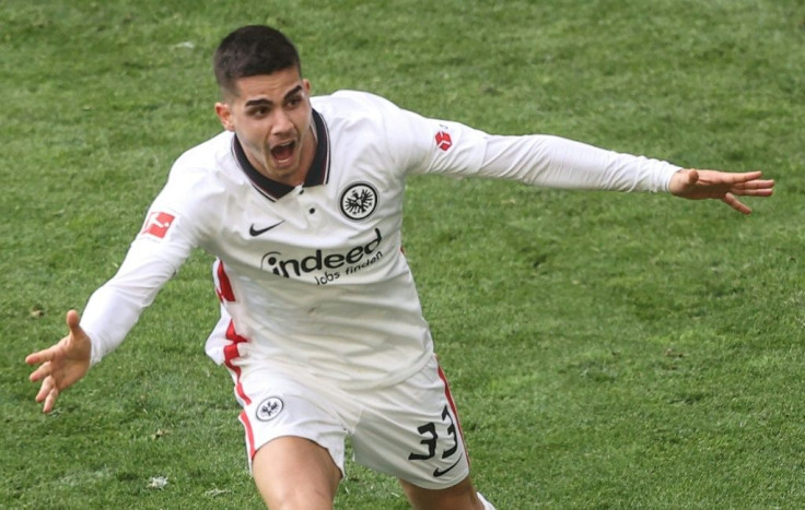 Portuguese forward Andre Silva has scored 22 Bundesliga goals this season for Eintracht Frankfurt