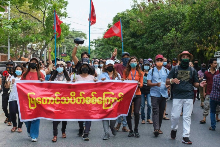 Myanmar has been rocked by daily protests since the military ousted civilian leader Aung San Suu Kyi and seized power on February 1