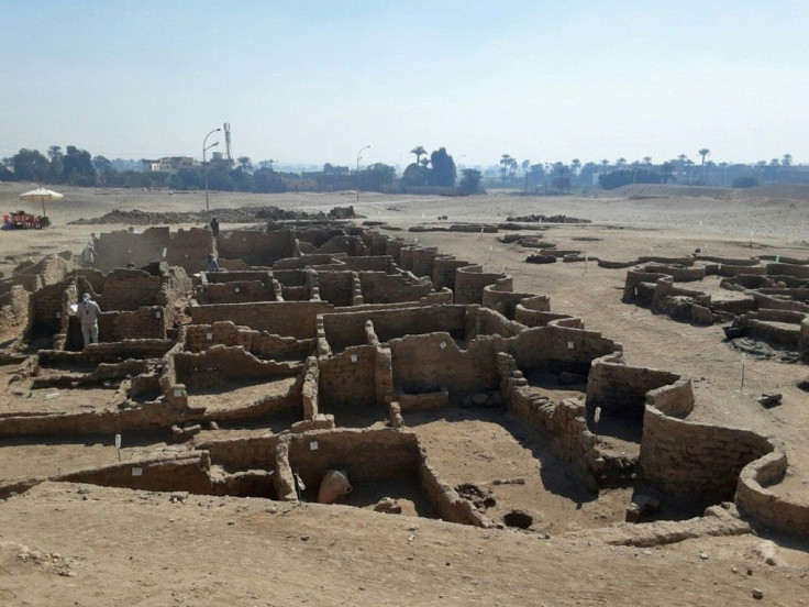 The excavation team say the ancient city uncovered near Luxor is the "largest" ever found in Egypt and dates back to a golden age during the reign of Amenhotep III, 3,000 years ago