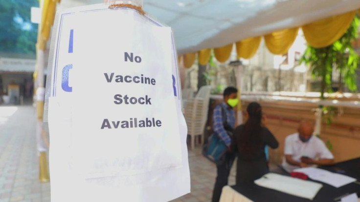 Vaccination centres in parts of India, including Mumbai, turn people away and large parts of the country reportedly run low on doses, just as infections rise at their fastest rate since the pandemic began.