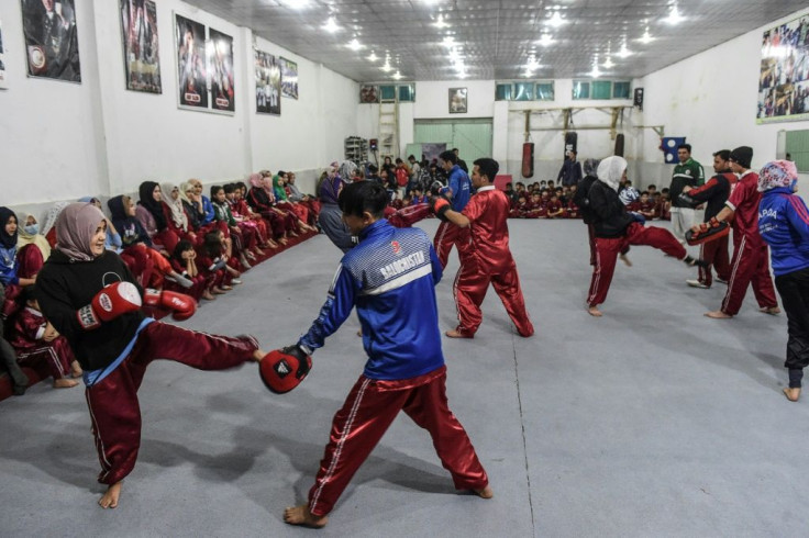 Hazara students at the Kazmi International Wushu Academy in Quetta