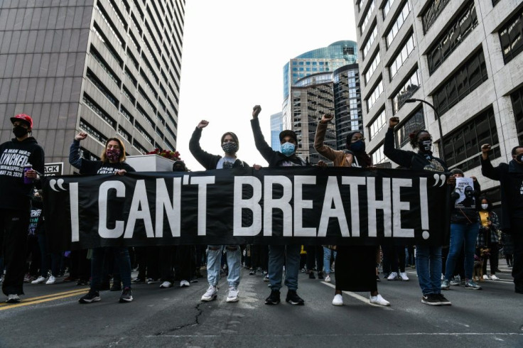 A rally in memory of George Floyd in Minneapolis