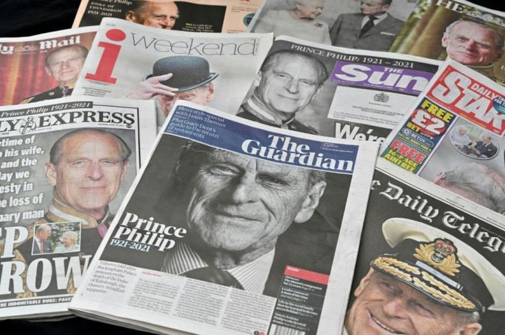British newspapers mark the duke's death