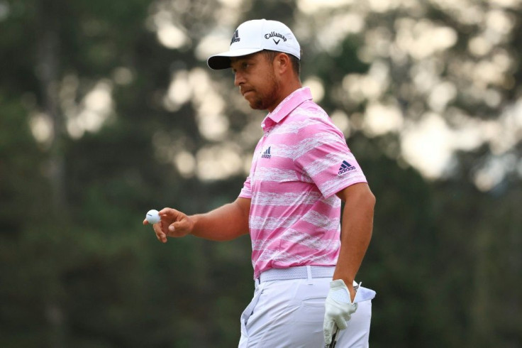 American Xander Schauffele is among four players sharing second place after three rounds of the Masters, four shots behind leader Hideki Matsuyama of Japan