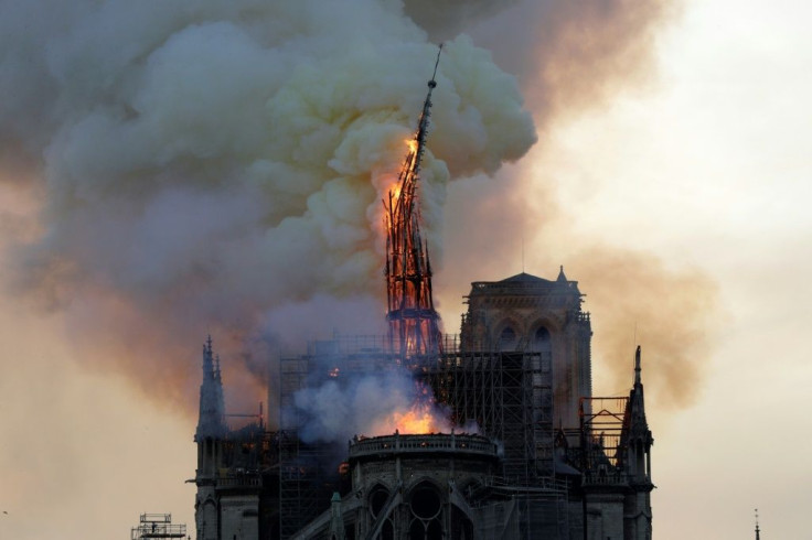 President Emmanuel Macron had weighed up a modern replacement for Notre-Dame's famous spire but gave up on the plans