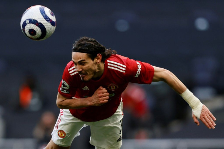 Manchester United striker Edinson Cavani scored against Tottenham