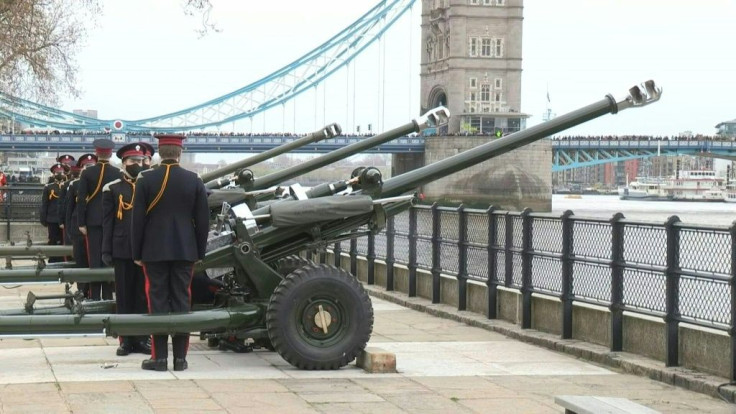 Gun salutes fired in Edinburgh and London in tribute to Prince Philip