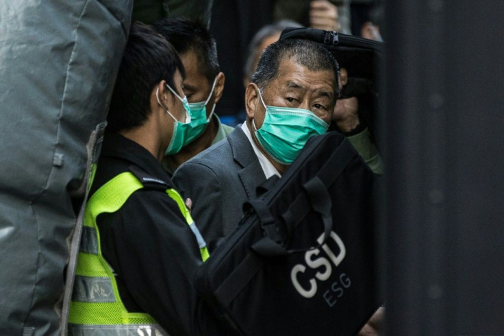 Media tycoon Jimmy Lai called on reporters to continue doing their job