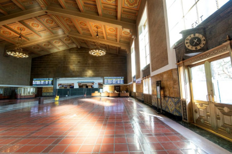 The ceremony held at downtown Los Angeles' Union Station on April 25 comes as California accelerates its reopening from a year of Covid-19 closures